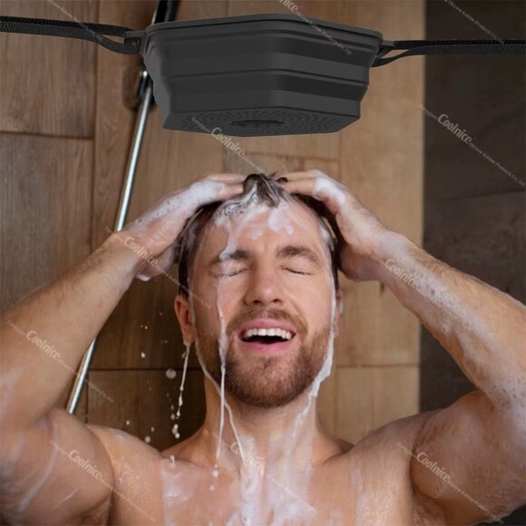 Foldable Silicone Ice Shower Bath Bucket for Cold Shower Therapy(1 Set) - Picture 11 of 13